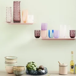 Kodanska Glas-Flow Tumbler, purple w stripes