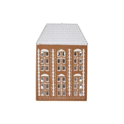 Kähler Pynt * Gingerbread lyshus , brun