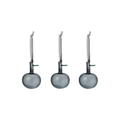 Iittala Figurer & Glaskunst * Glasæbler 3-pak, grå