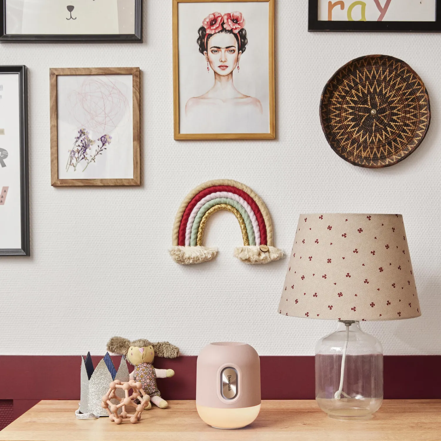 Kreafunk Højtalere & Radioer-Glowie Bluetooth højttaler og lampe,
