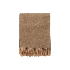 Klippan Yllefabrik Plaider * Gotland uld plaid, beige
