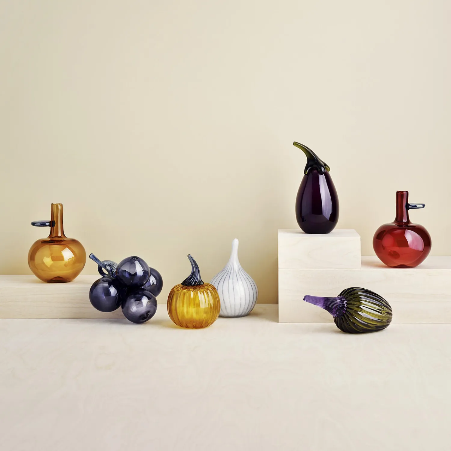 Iittala Figurer & Glaskunst * Grape glasfigur, rain