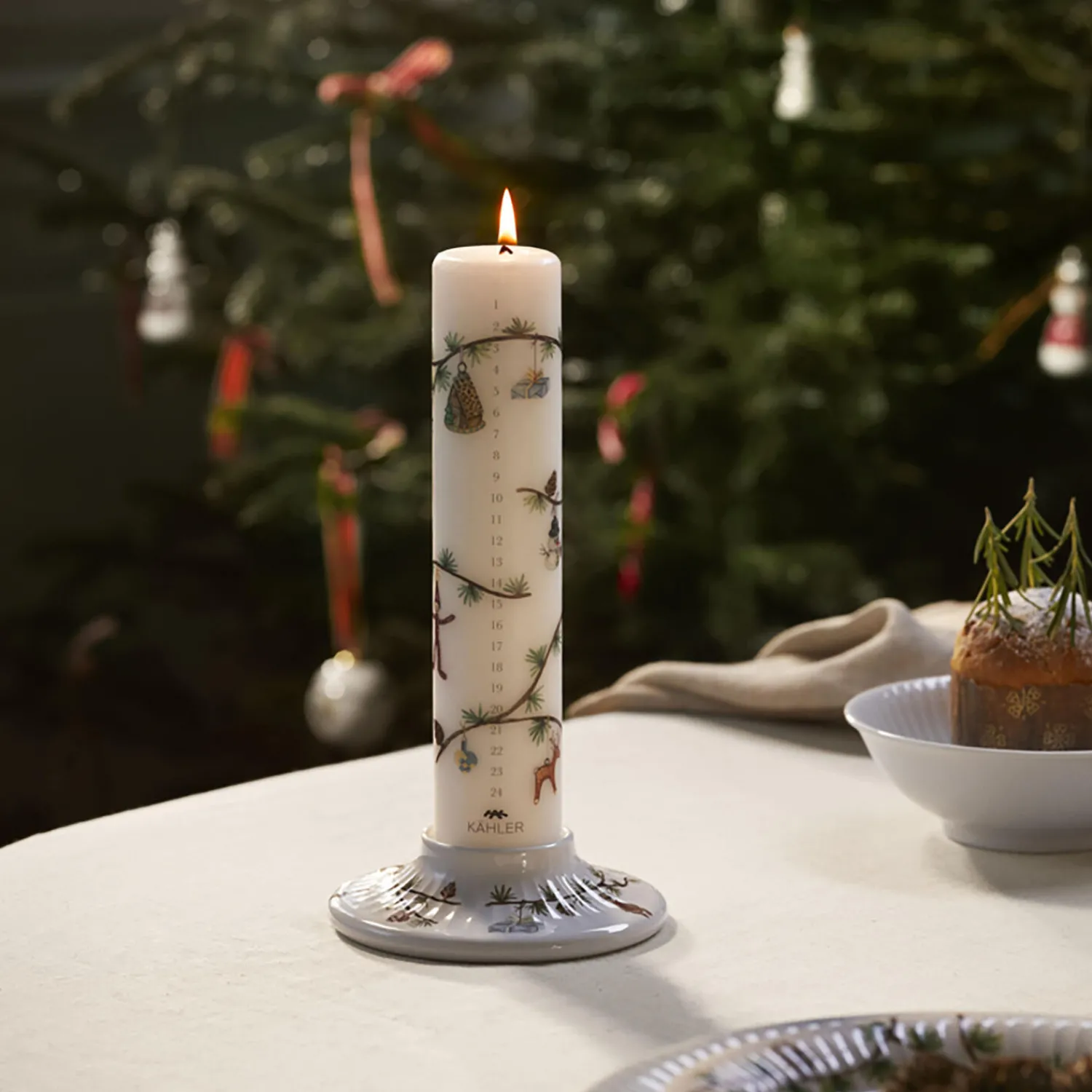 Kähler Pynt * Hammershøi Christmas Kalenderlys 2024