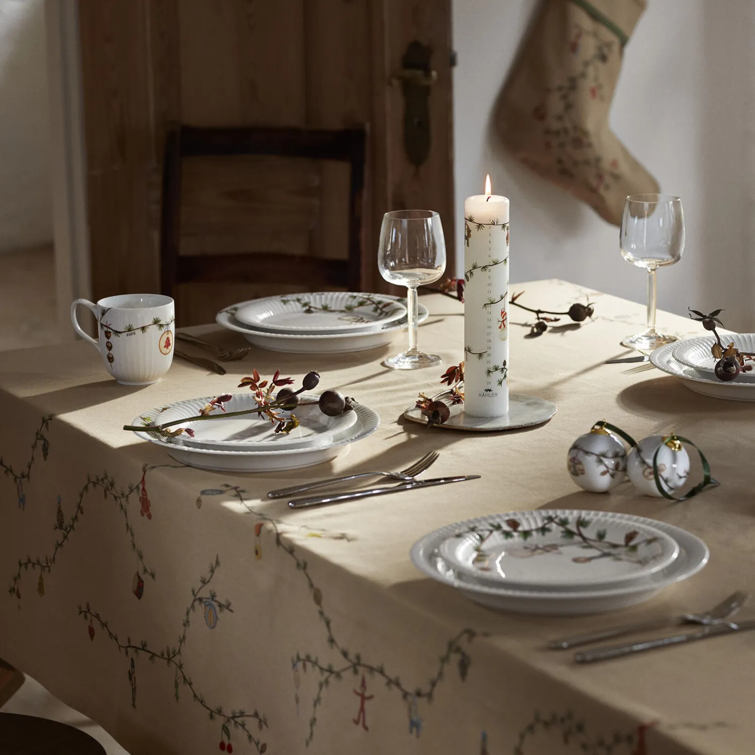 Kähler Lys & Duftlys-Hammershøi Christmas Kalenderlys 2025