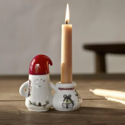 Kähler Pynt * Hammershøi Christmas lysestage Nissefar