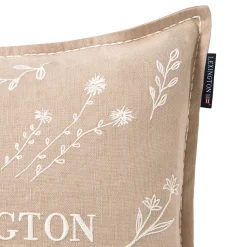 Lexington Pyntepuder & Hynder-Herbarium Linen/Cotton Cushion Cover, beige/white