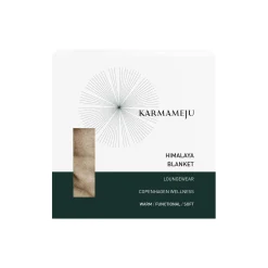 Karmameju Plaider * HIMALAYA fleecetæppe, beige