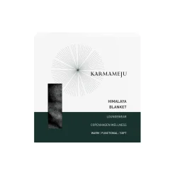 Karmameju Plaider-HIMALAYA fleecetæppe, dark grey