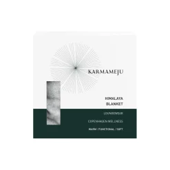 Karmameju Plaider-HIMALAYA fleecetæppe, light grey