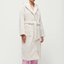 Dame Aiayu Nattøj & Loungewear|Badekåber-Hooded Bathrobe Terry, pure ecru