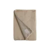 Lexington Plaider-Hotel Faux Fur Blanket, lt beige
