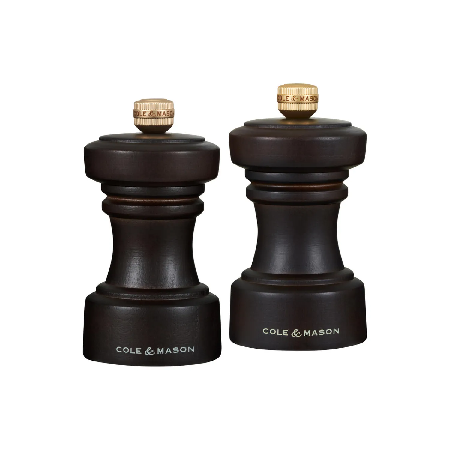 Cole & Mason Køkkenudstyr * Hoxton Salt and pepper set, mørk brun