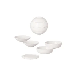 Villeroy & Boch Skåle & Fade * Iconic La Boule serveringssæt med 7 dele, white