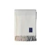 Lexington Plaider-Icons CheckedRecycledWoolThrow, white/beige/grey