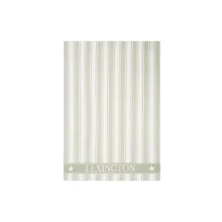 Lexington Køkkentekstiler * Icons Cotton Twill Waffle Striped Kitchen Towel, sage green/white