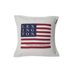Lexington Pyntepuder & Hynder-Icons Logo Art & Crafts pudebetræk, beige/white