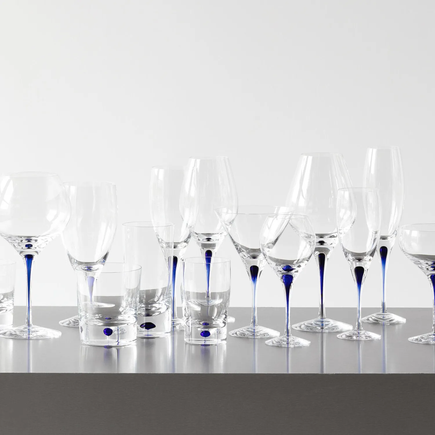 Orrefors Glas * Intermezzo Blue Old Fashioned