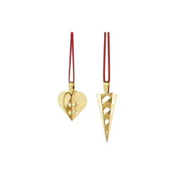 Georg Jensen Pynt-2025 Juleornamentsæt 2 stk., guld