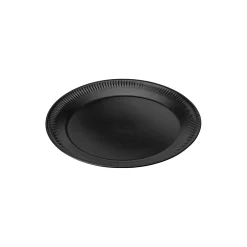 Knabstrup Keramik Tallerkener-Knabstrup tallerken Ø 22 cm, sort