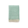 Klippan Yllefabrik Plaider * Knut Uld plaid, jade