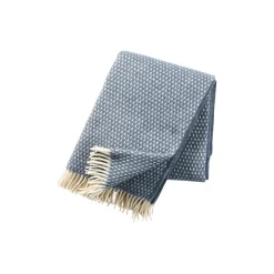 Klippan Yllefabrik Plaider * Knut Uld plaid, smokey blue
