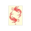 Poster & Frame Plakater & Rammer * Koi, Red