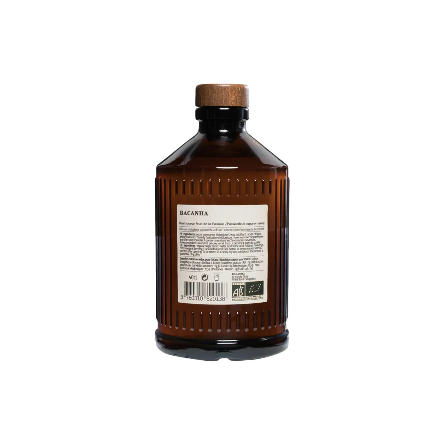 Bacanha Delikatesser * Økologisk sirup - Passionsfrugt