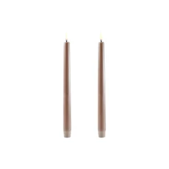 Uyuni Lighting Lys & Duftlys-LED Classic Taper Candle 25 cm 2 pcs,