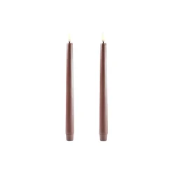 Uyuni Lighting Lys & Duftlys-LED Classic Taper Candle 25 cm 2 pcs,