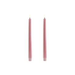 Uyuni Lighting Lys & Duftlys-LED Classic Taper Candle 25 cm 2 pcs,
