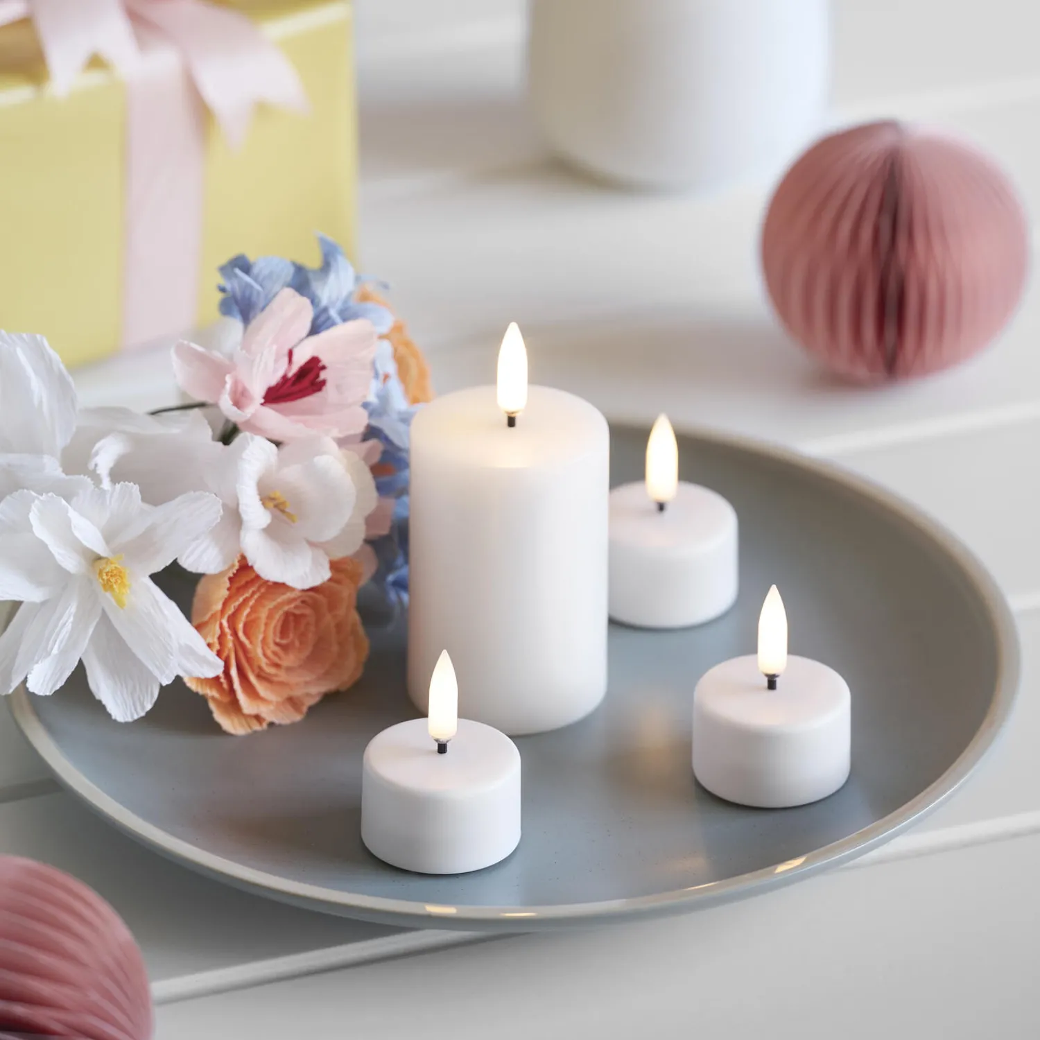 Uyuni Lighting Lys & Duftlys-LED Mini Pillar Candle 7.5 cm,