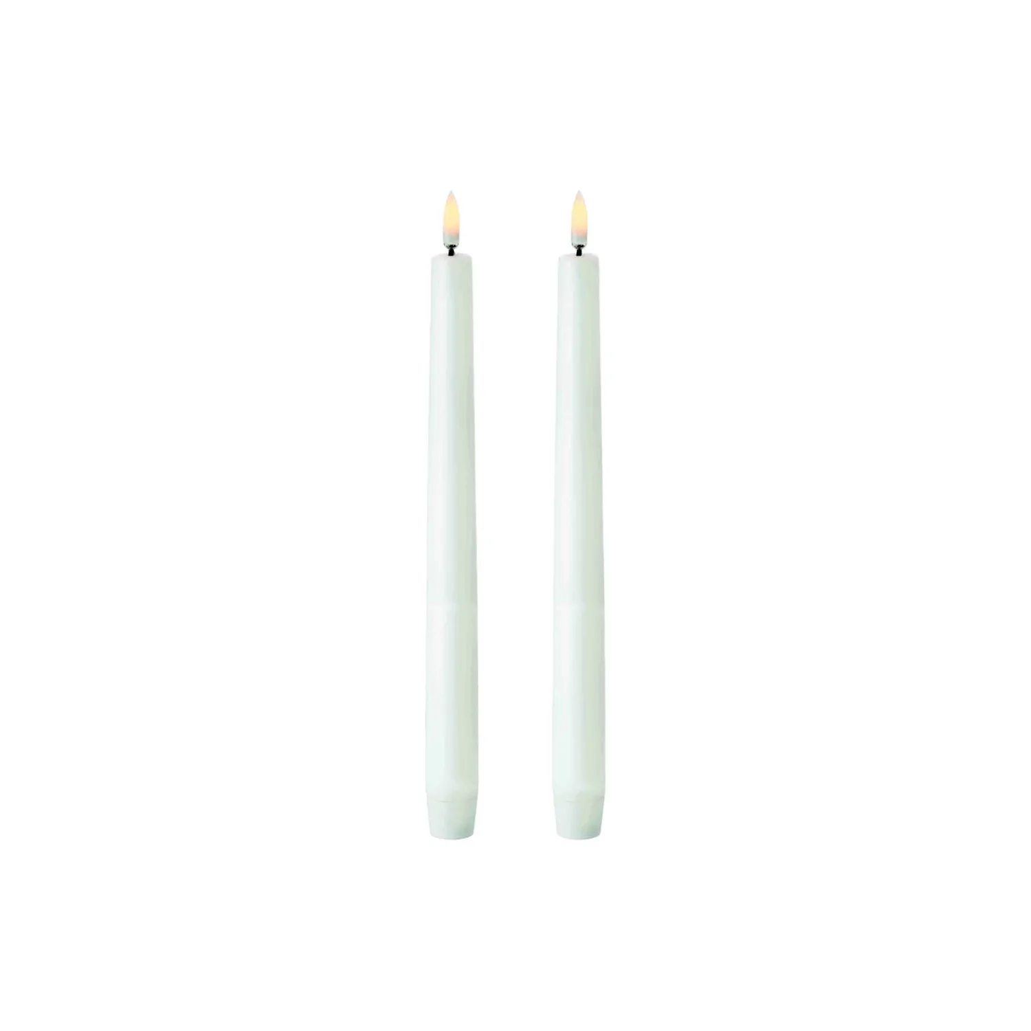 Uyuni Lighting Lys & Duftlys * LED Mini Taper Candle 25 cm 2 pcs, nordic white