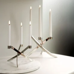 Uyuni Lighting Lys & Duftlys-LED Mini Taper Candle 14 cm 2 pcs, nordic white