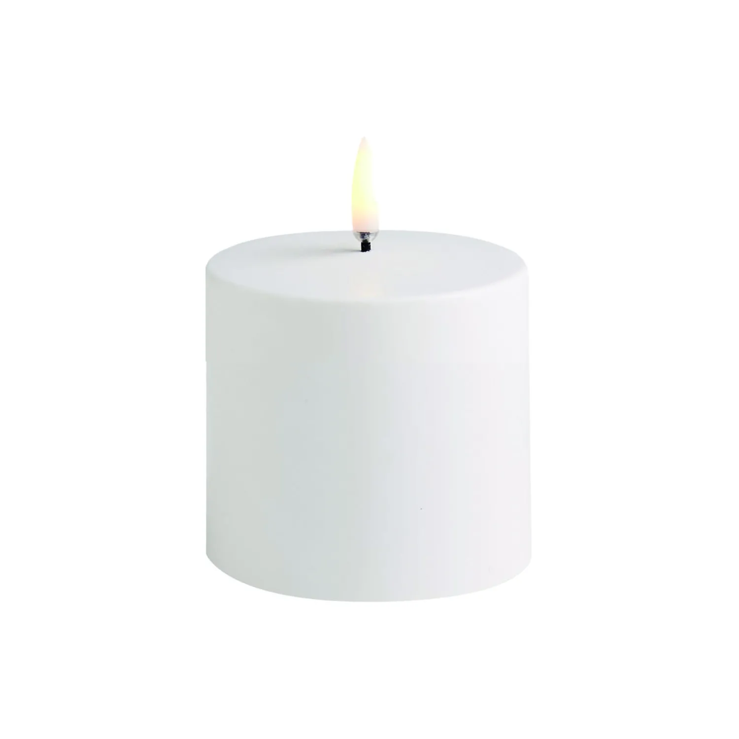 Uyuni Lighting Lys & Duftlys-LED Outdoor Pillar Candle 8 cm, white