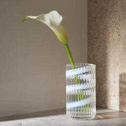 Lyngby Porcelæn Vaser * Lyngby Vase, swirl hvid