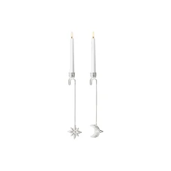 Georg Jensen Pynt * 2024 Lyseholdere stjerne & måne, sølv