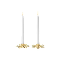 Georg Jensen Lysestager-2024 Lysestage 2 stk., guld