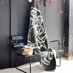 Røros Tweed Plaider * MELGAARD Throw, grey/natural
