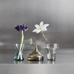 Orrefors Vaser * Midsummer Bird's-foot Trefoil Mini vase 8,8 cm, grey