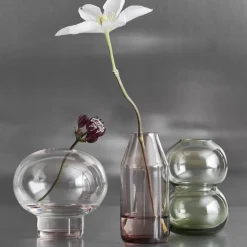 Orrefors Vaser * Midsummer Red Clover Mini vase 8,2 cm, pink