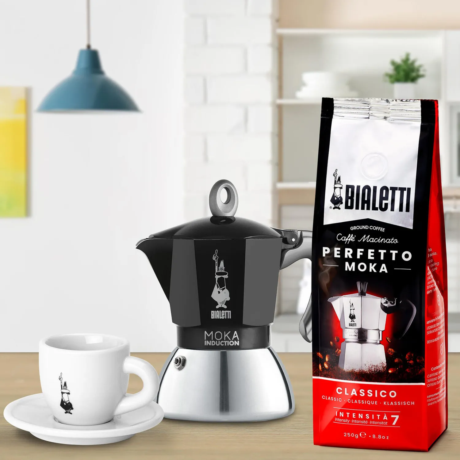 Bialetti Kaffe- & Teudstyr * Moka espressokande til induktion, 6 kopper