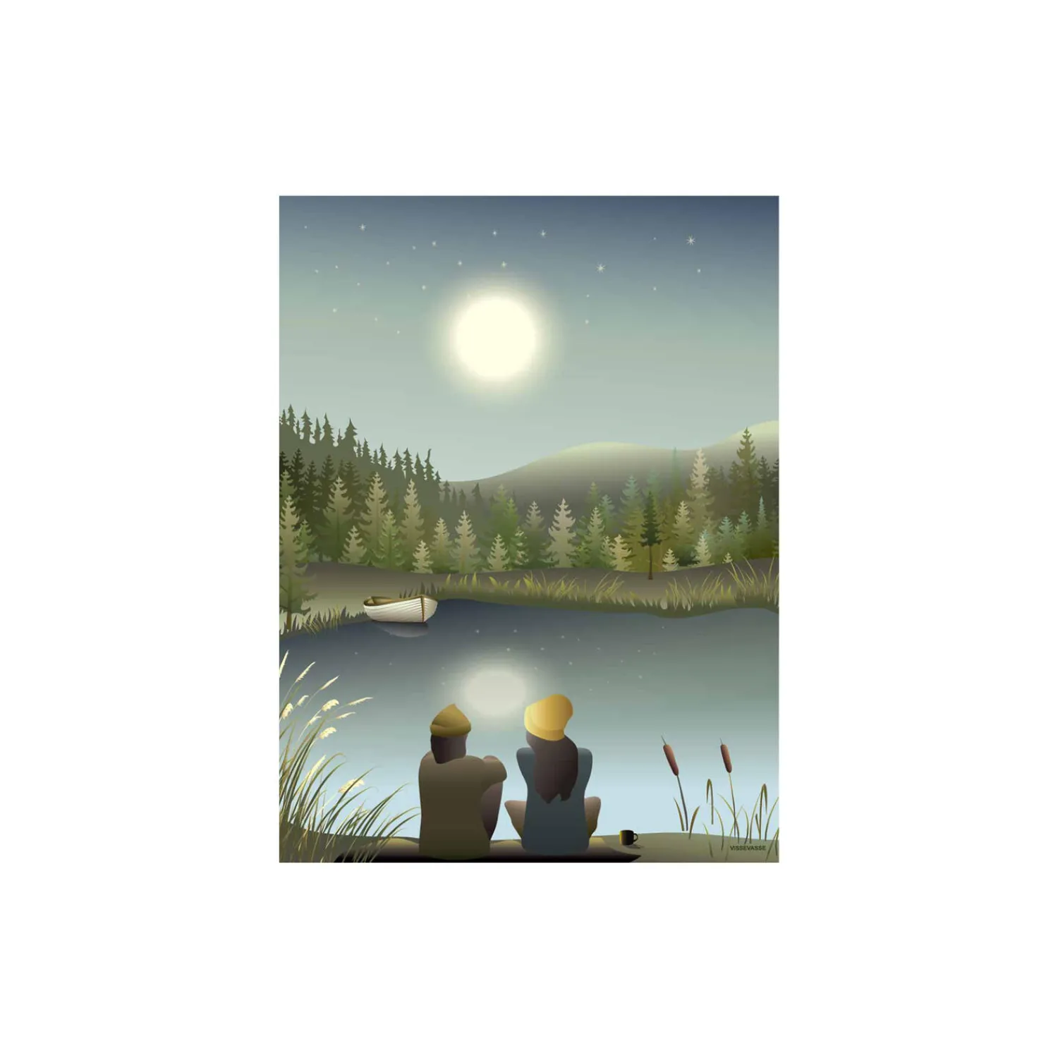ViSSEVASSE Plakater & Rammer-MOONLIGHT WITH YOU plakat