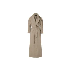 Dame Karmameju Nattøj & Loungewear|Badekåber-MOUNT EVEREST fleece bathrobe, beige