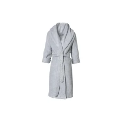 Dame Karmameju Nattøj & Loungewear|Badekåber-MOUNT FUJI fleece bathrobe, light grey