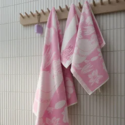 Moomin Arabia Håndklæder-Mumi badehåndklæde seashells pink