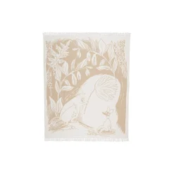 Moomin Arabia Plaider * Mumi bomuldstæppe, beige