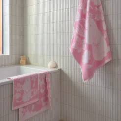 Moomin Arabia Håndklæder-Mumi håndklæde seashells pink