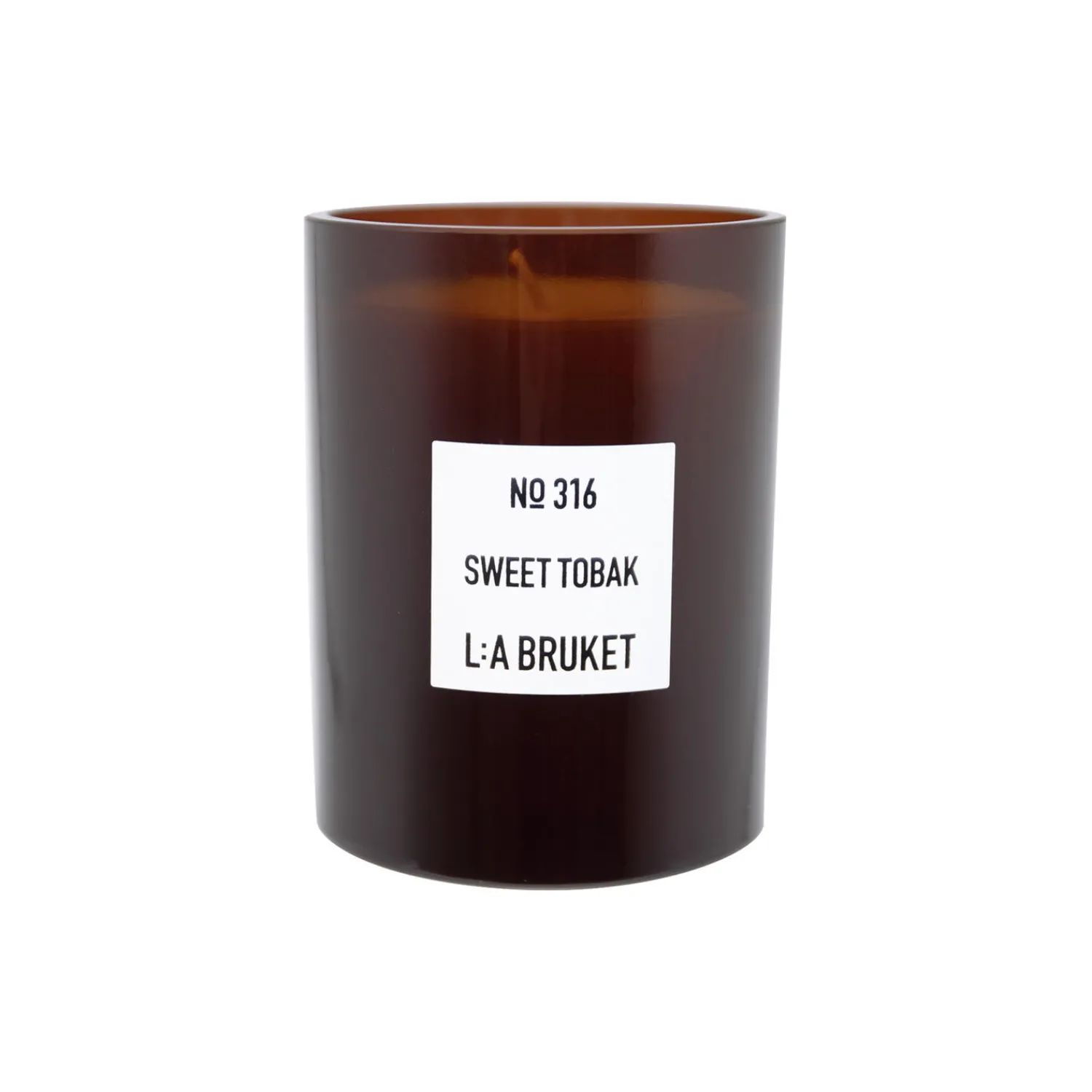 L:a Bruket Lys & Duftlys-No. 316 Candle, sweet tobak