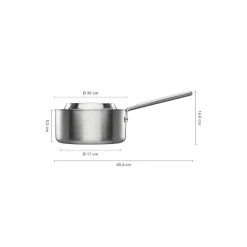 Fiskars Gryder & Pander * Norden Steel kasserolle med låg 2,5 L