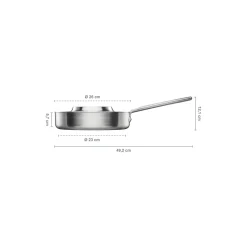 Fiskars Gryder & Pander-Norden Steel sauterpande med låg Ø 26 cm